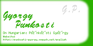 gyorgy punkosti business card